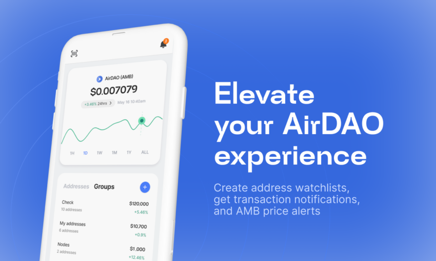AirDAO Launches Wallet Tracking Mobile Application