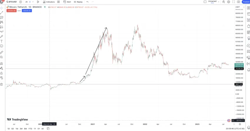 price rise: TradingView