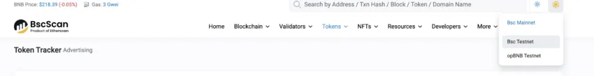 BscScan and the net listings
