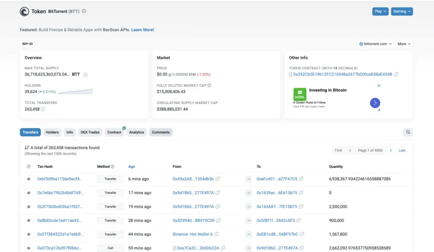 token details