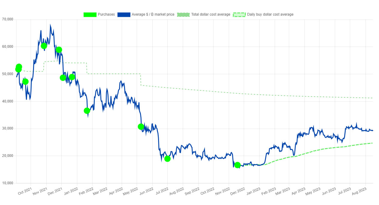 El Salvador Bitcoin Purchases. Source: NayibTracker