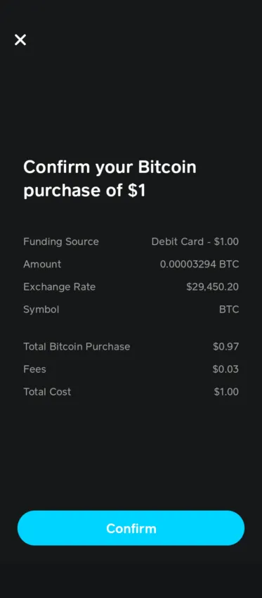 buy bitcoin cash app confirm
