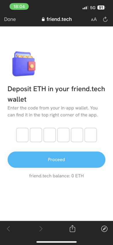 Friend.tech wallet: Twitter (X)