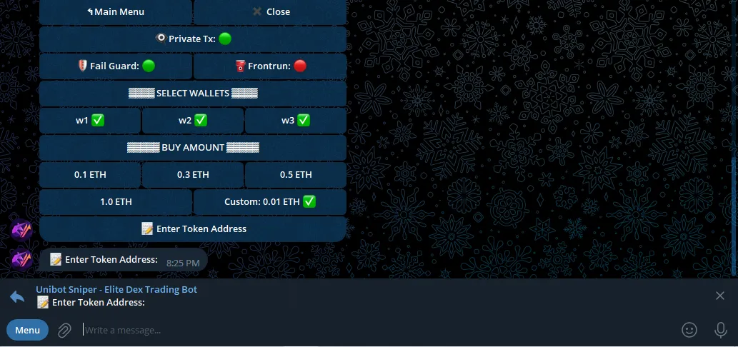 enter token address
