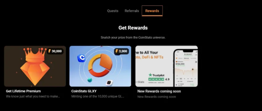 coinstats rewards