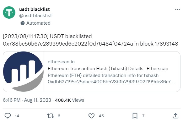 USDT crypto project security