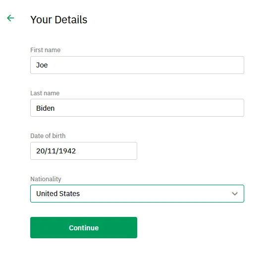 personal info