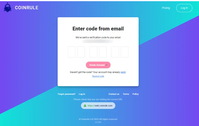 coinrule verification