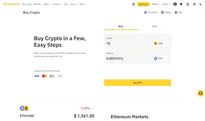 buy eth first