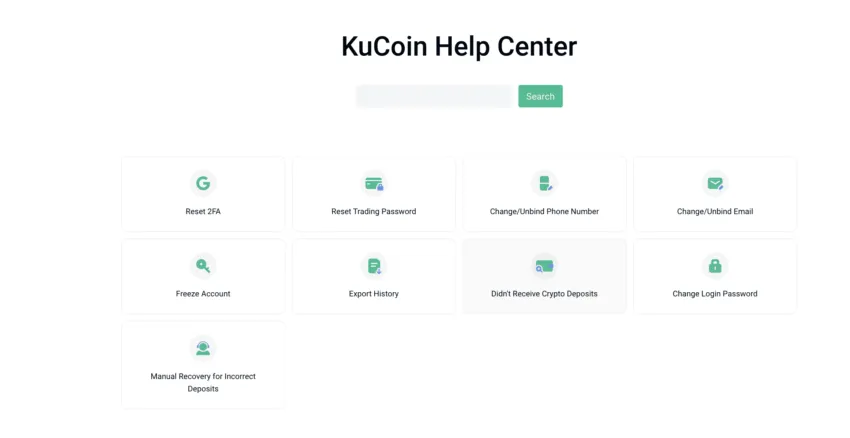 KuCoin customer support help center 