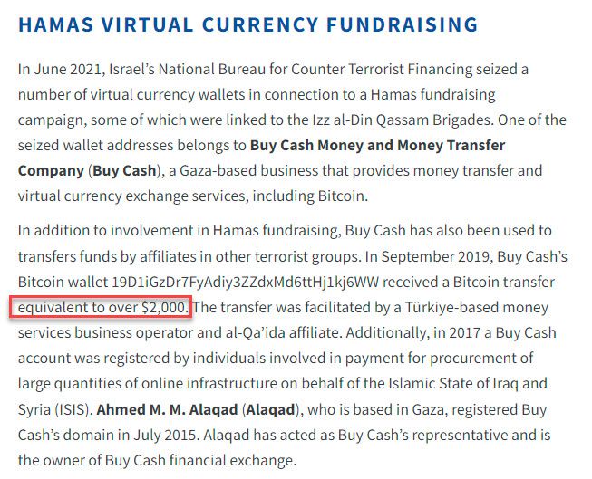 Screenshot from US Treasury report highlighting BTC. Source: X/@zerohedge 