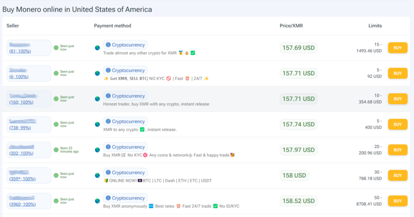 buy monero online in US