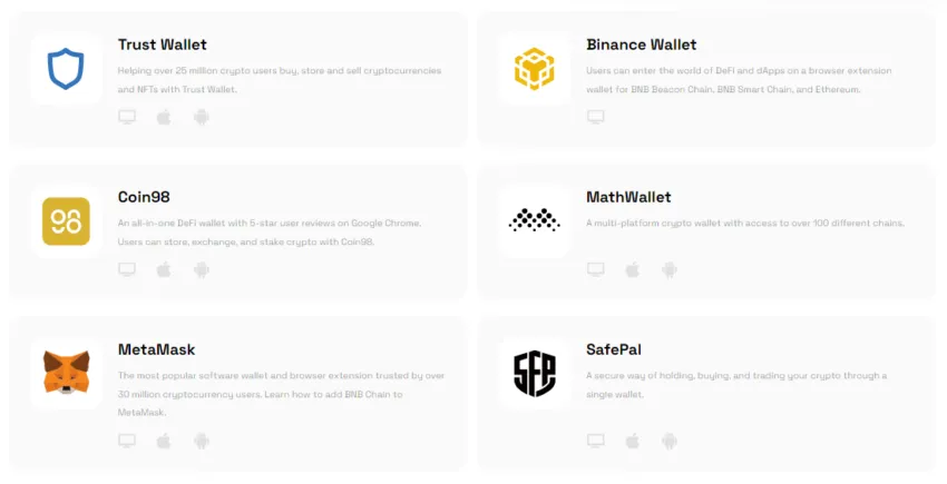 buy bnb wallets