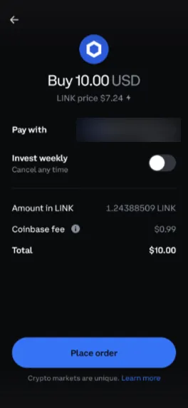 buy chainlink step 3