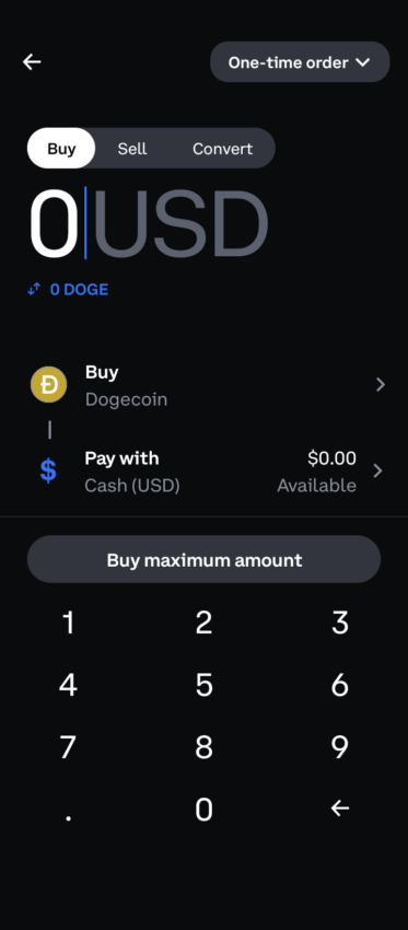 buy dogecoin step 2