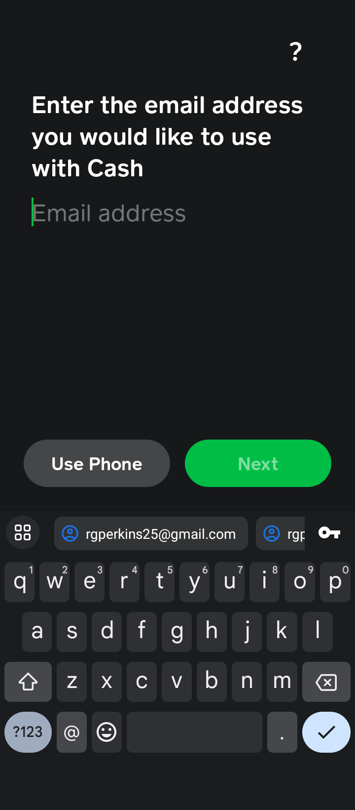 cash app review sign up step 2