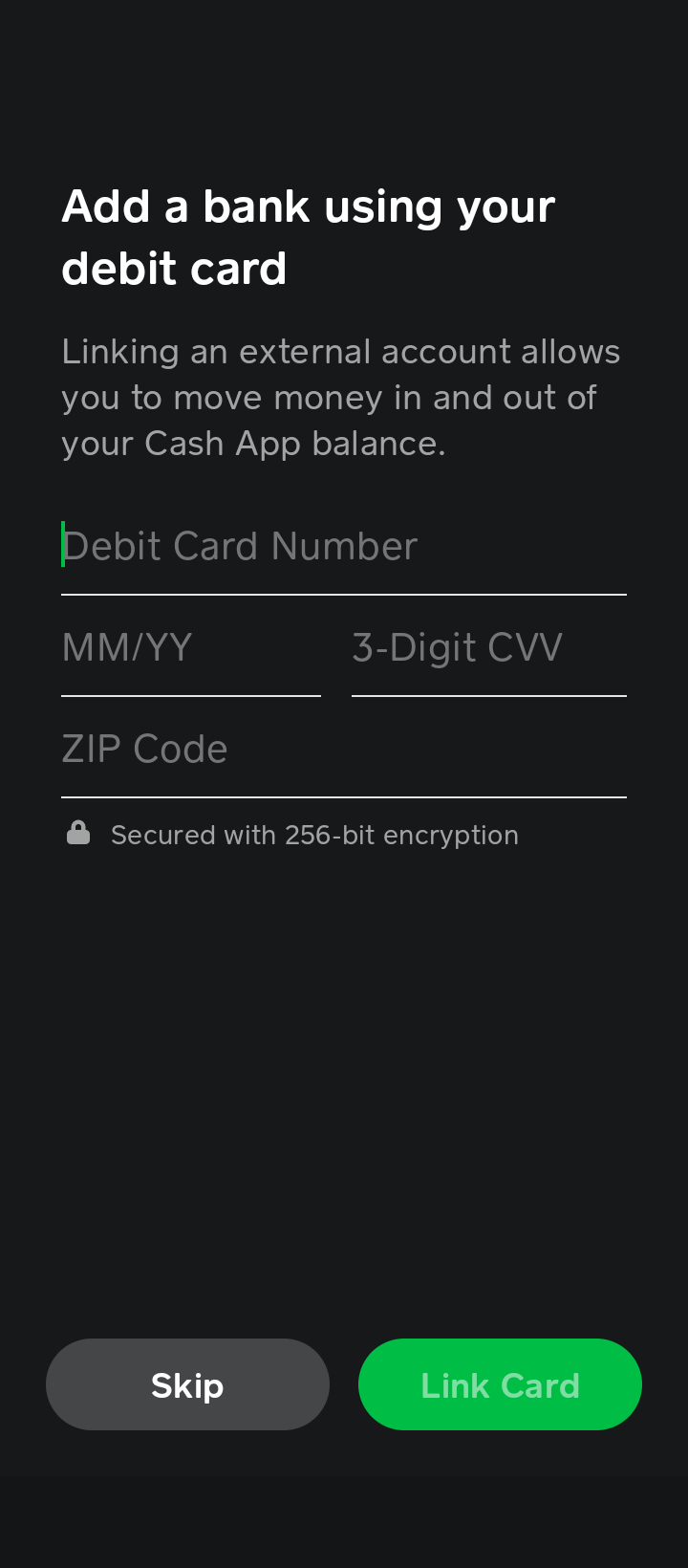 cash app review sign up step 3