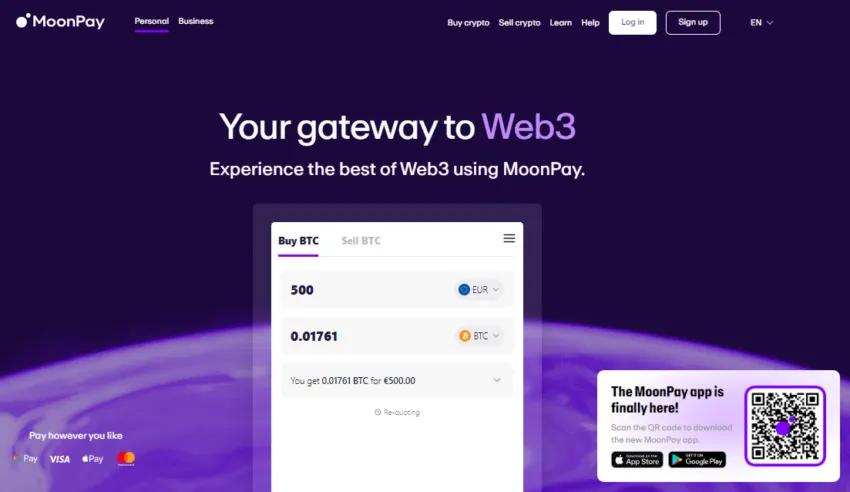 moonpay review homepage
