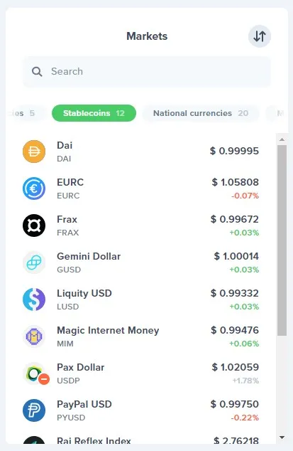 uphold stablecoins