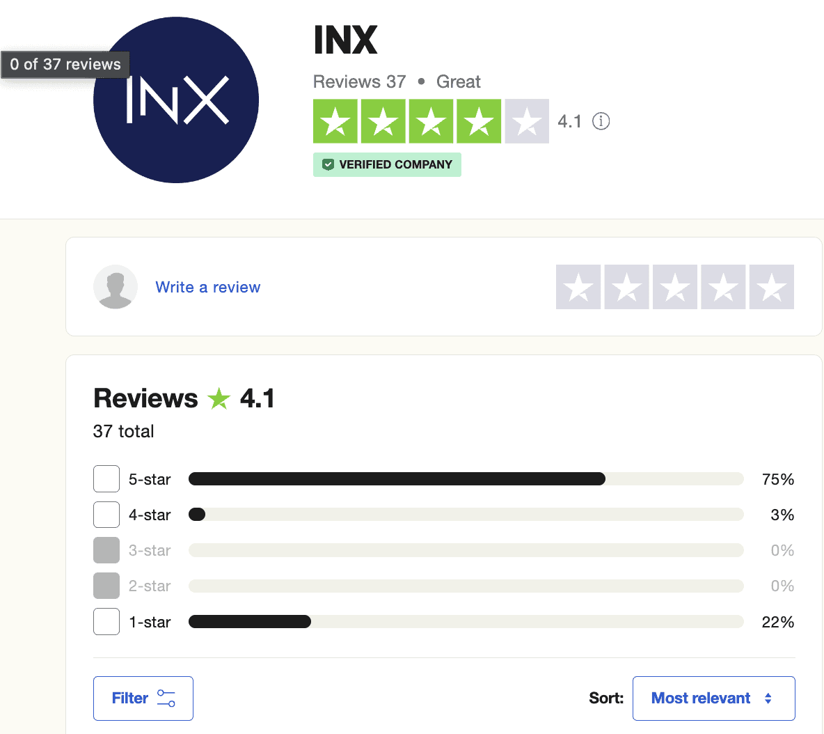 INX review: customer support