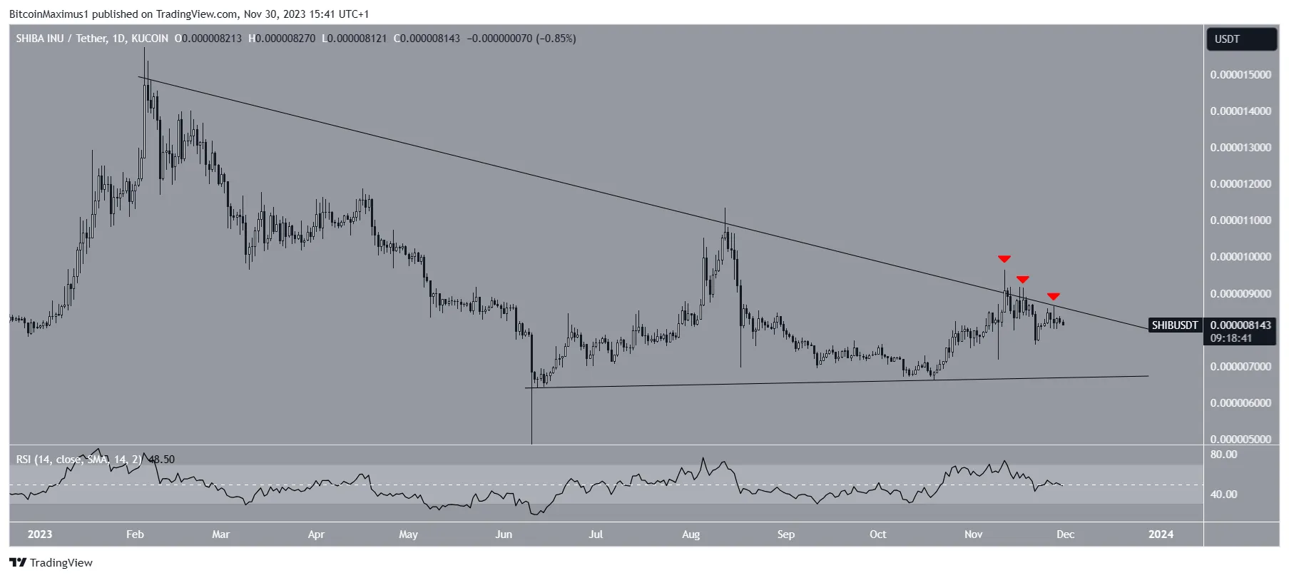 Shiba Inu Price Movement