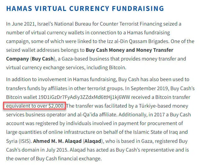 Screenshot del rapporto del Tesoro degli Stati Uniti che evidenzia BTC. Fonte: X/@zerohedge