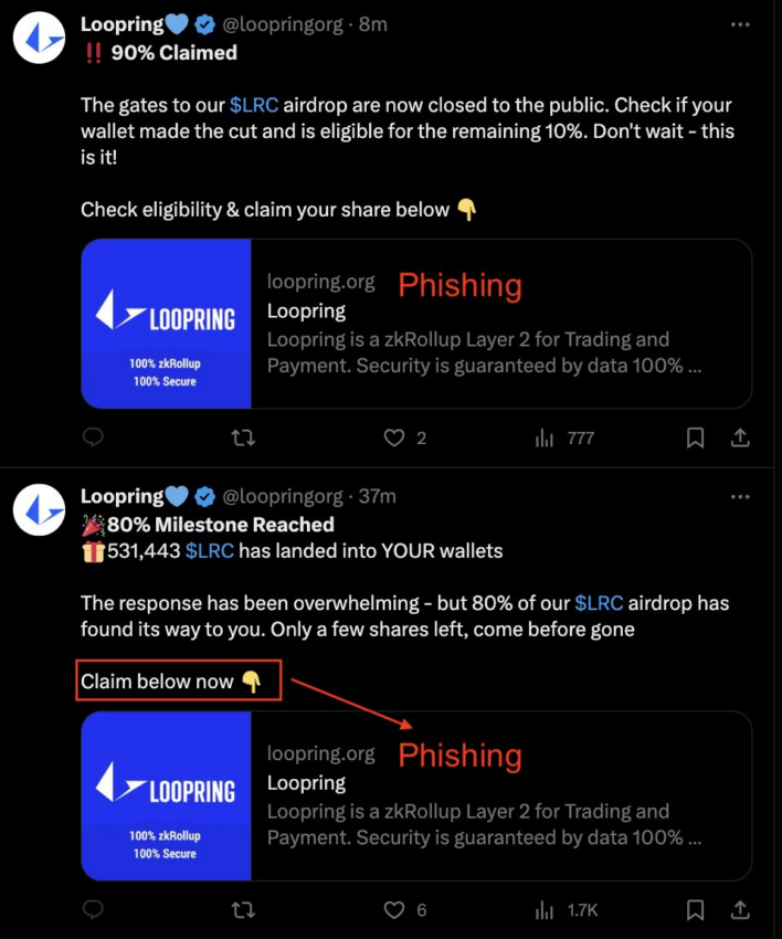 Loopring phishing