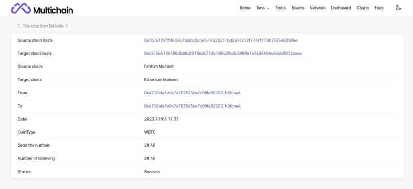 Bridging assets to Ethereum with Multichain