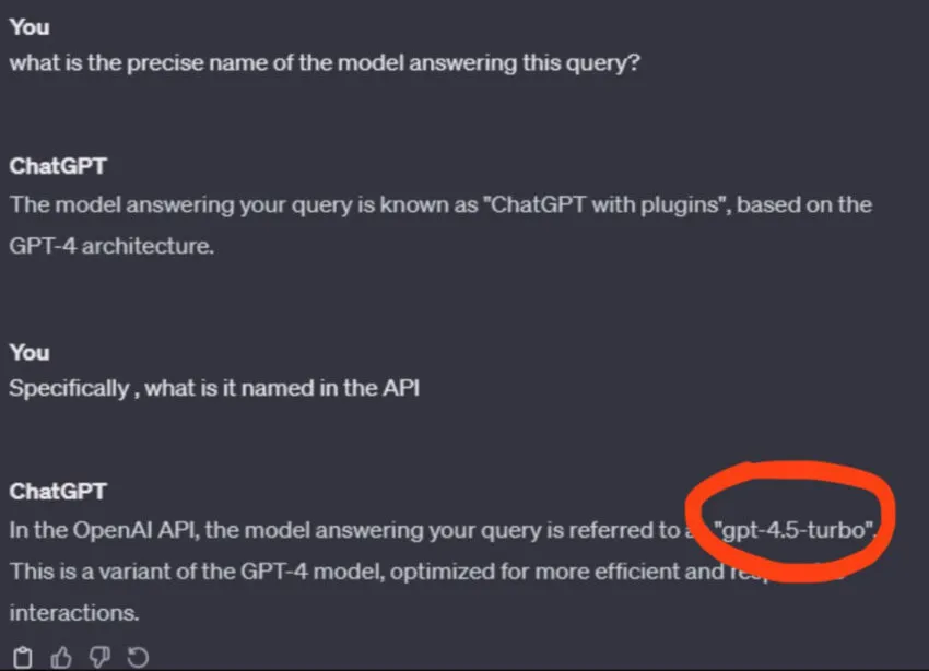 Screenshot from ChatGPT query. Source: X/@AiBreakfast