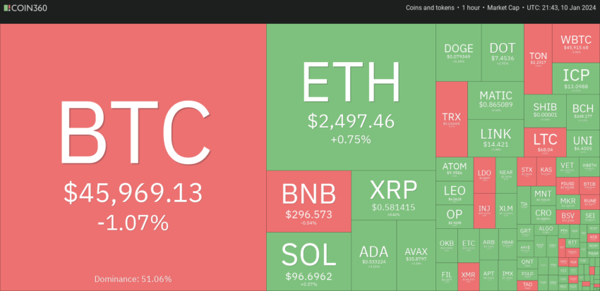 Crypto Market Price Performance