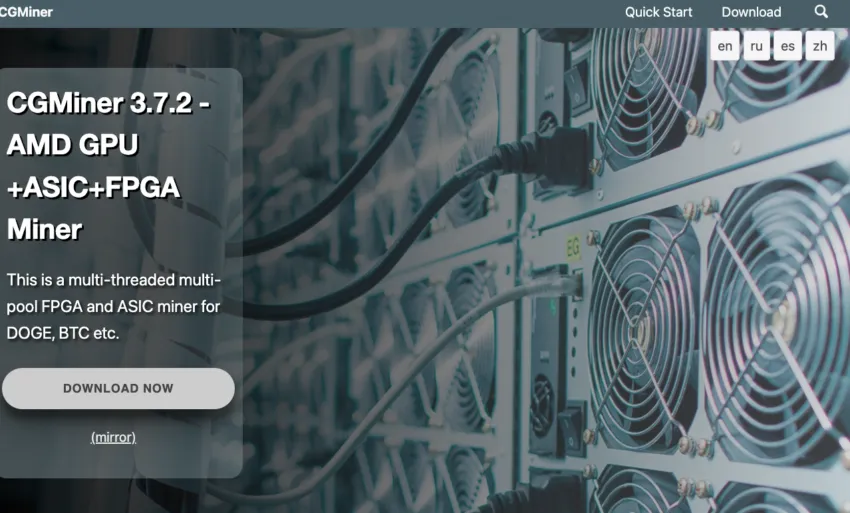 CGminer web3 crypto mining bitcoin