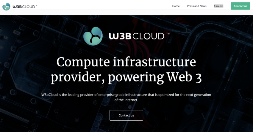 w3bcloud web3 crypto site