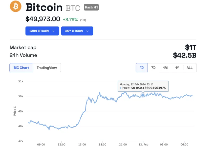 Bitcoin Price Performance
