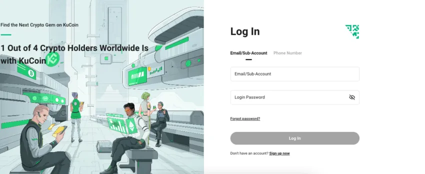 kucoin website login