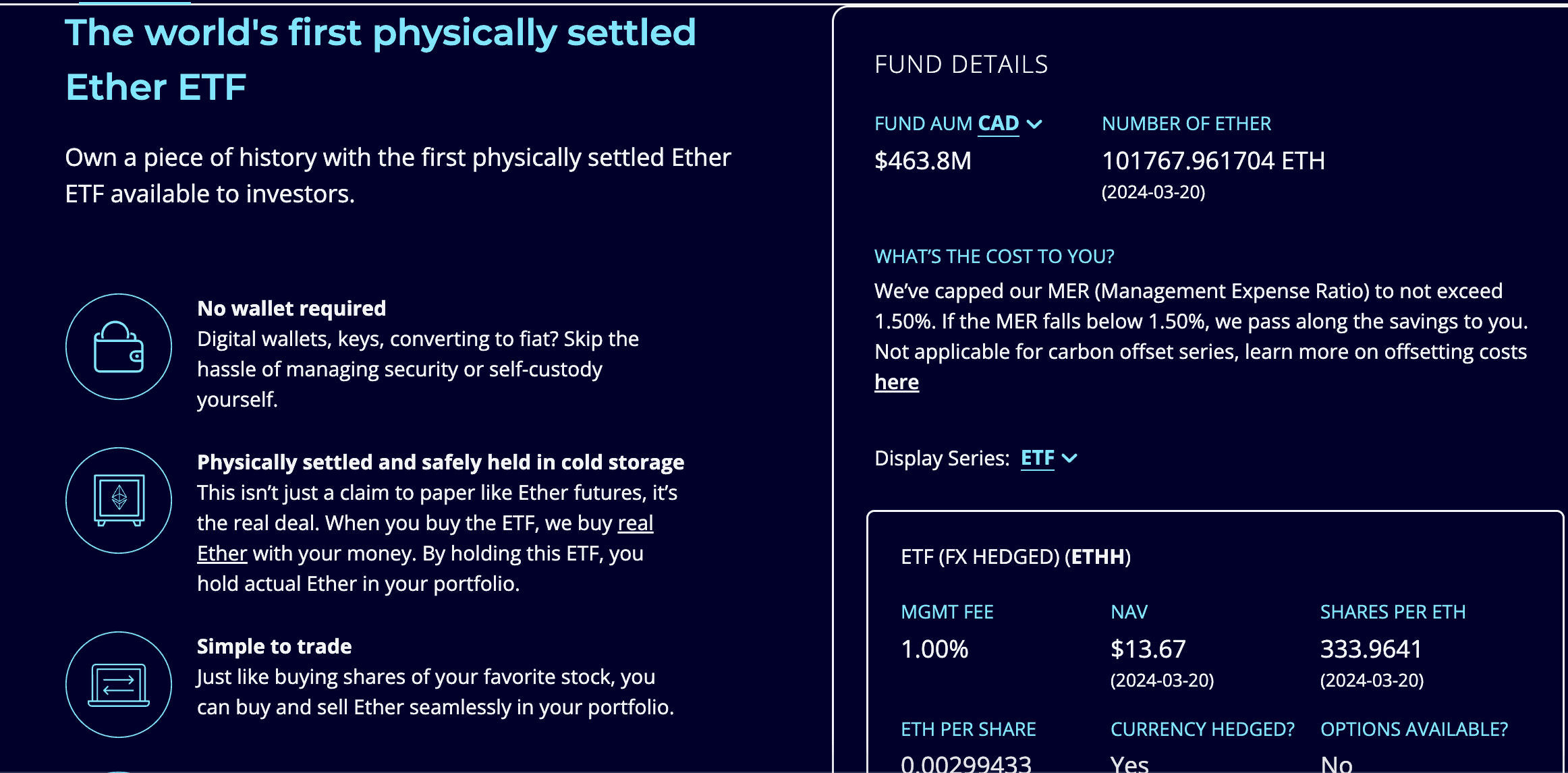Details of Purpose Ether ETF: Purpose