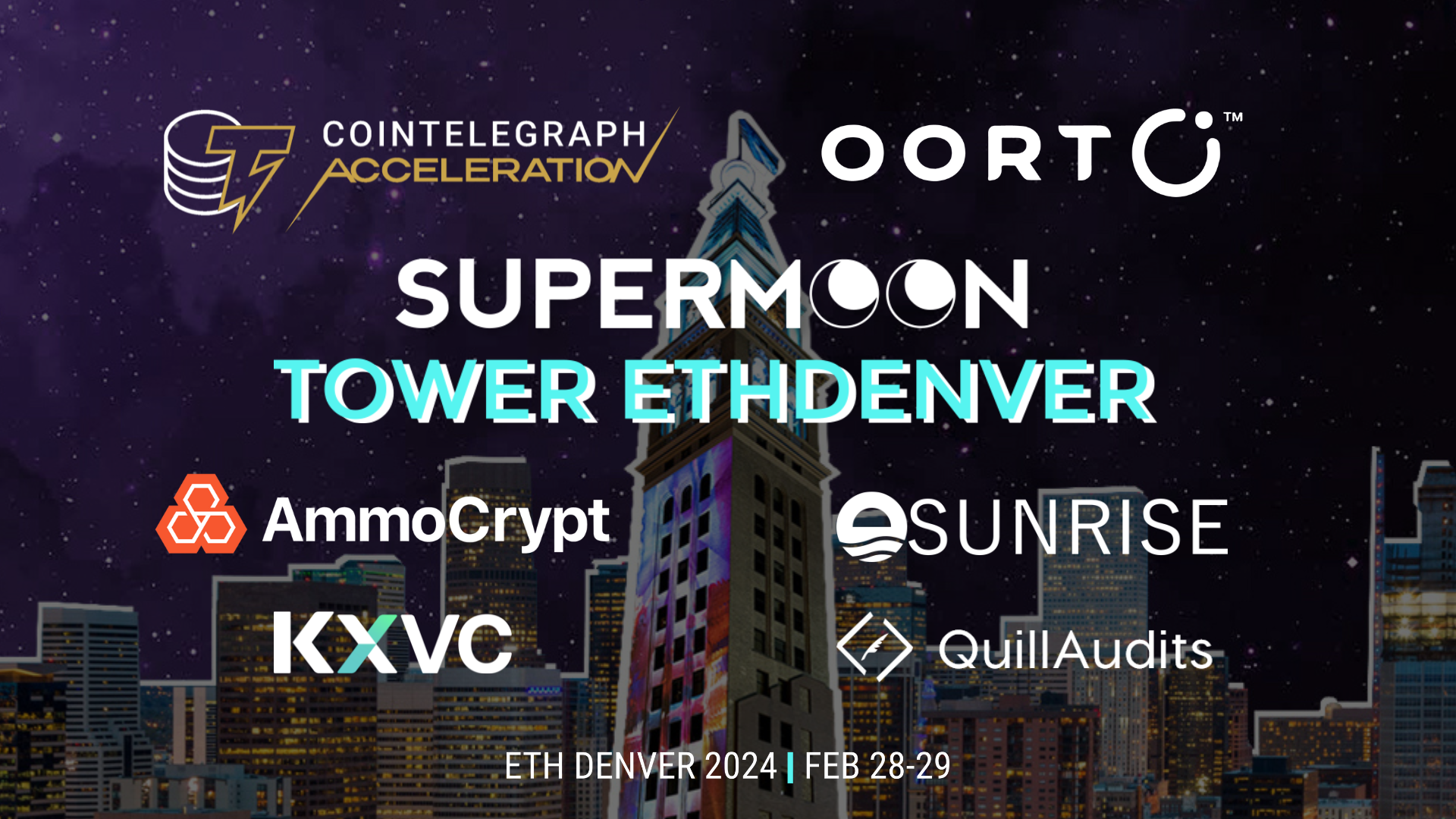 Supermoon, Cointelegraph, OORT, Sunrise, and Ammocrypt Welcomed 800+ Guests at ETH Denver