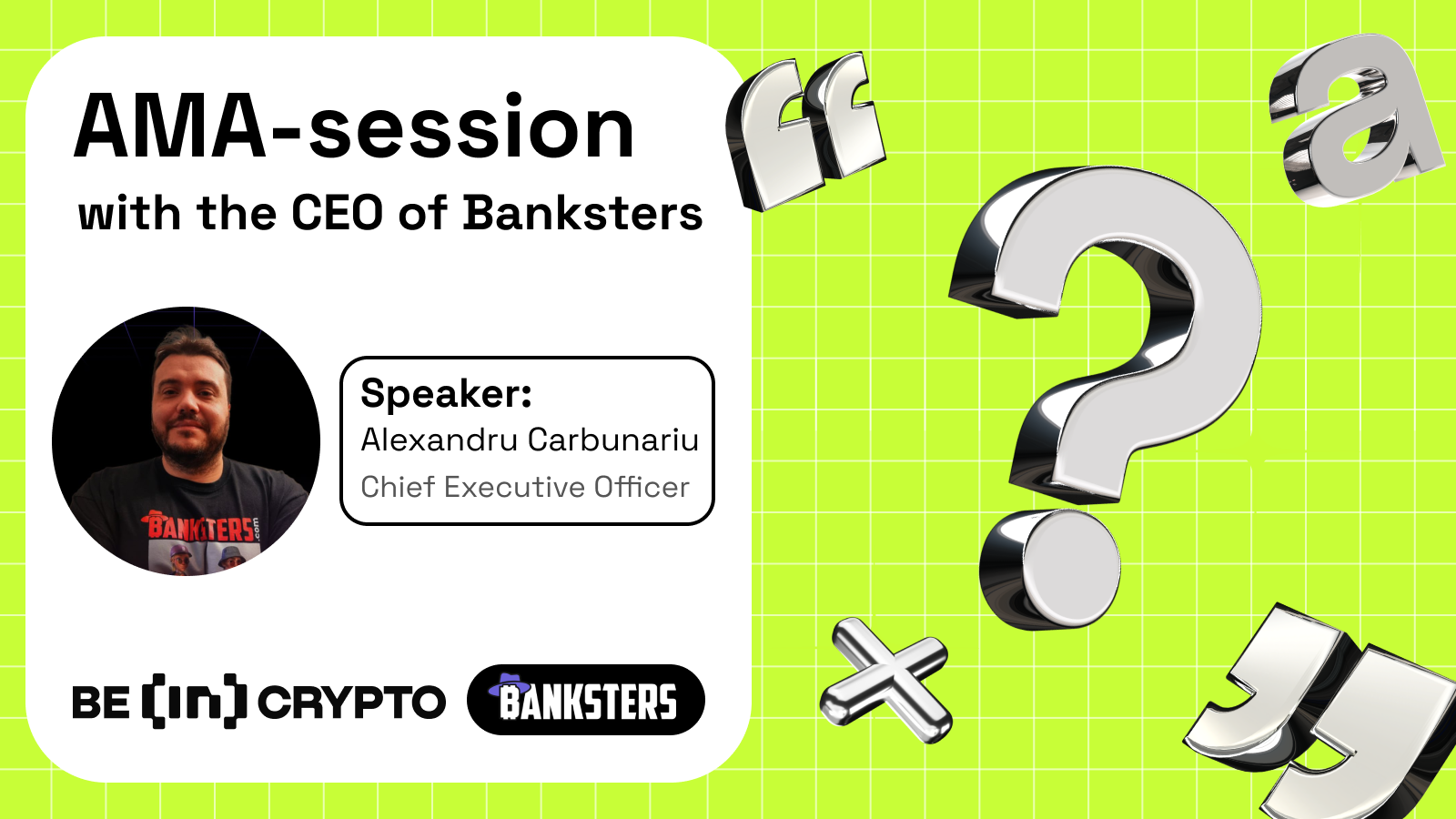 BeInCrypto による Banksters X AMA セッション