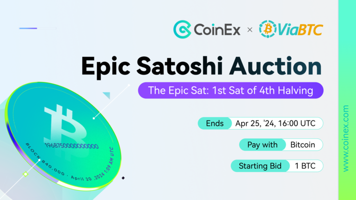 CoinEx Makes History: Introducing the First Epic Sat Auction in Crypto Industry