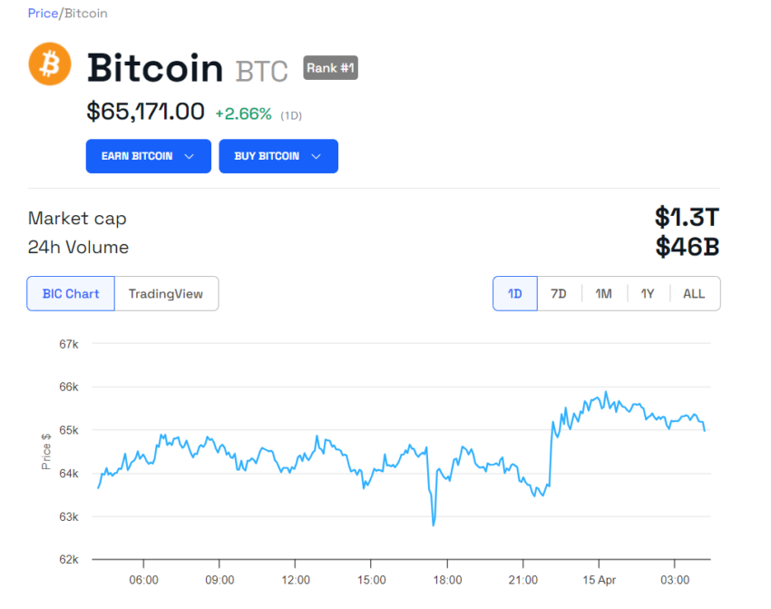 Wyniki cenowe Bitcoina (BTC).