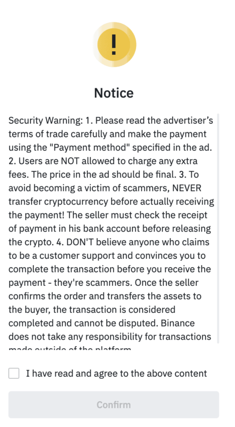 Risk disclosure