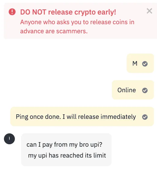 Binance P2P scams and red flags: Binance
