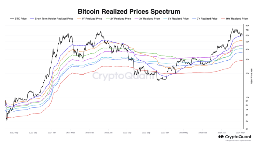BTC Realized Price Spectrum: CryptoQuant