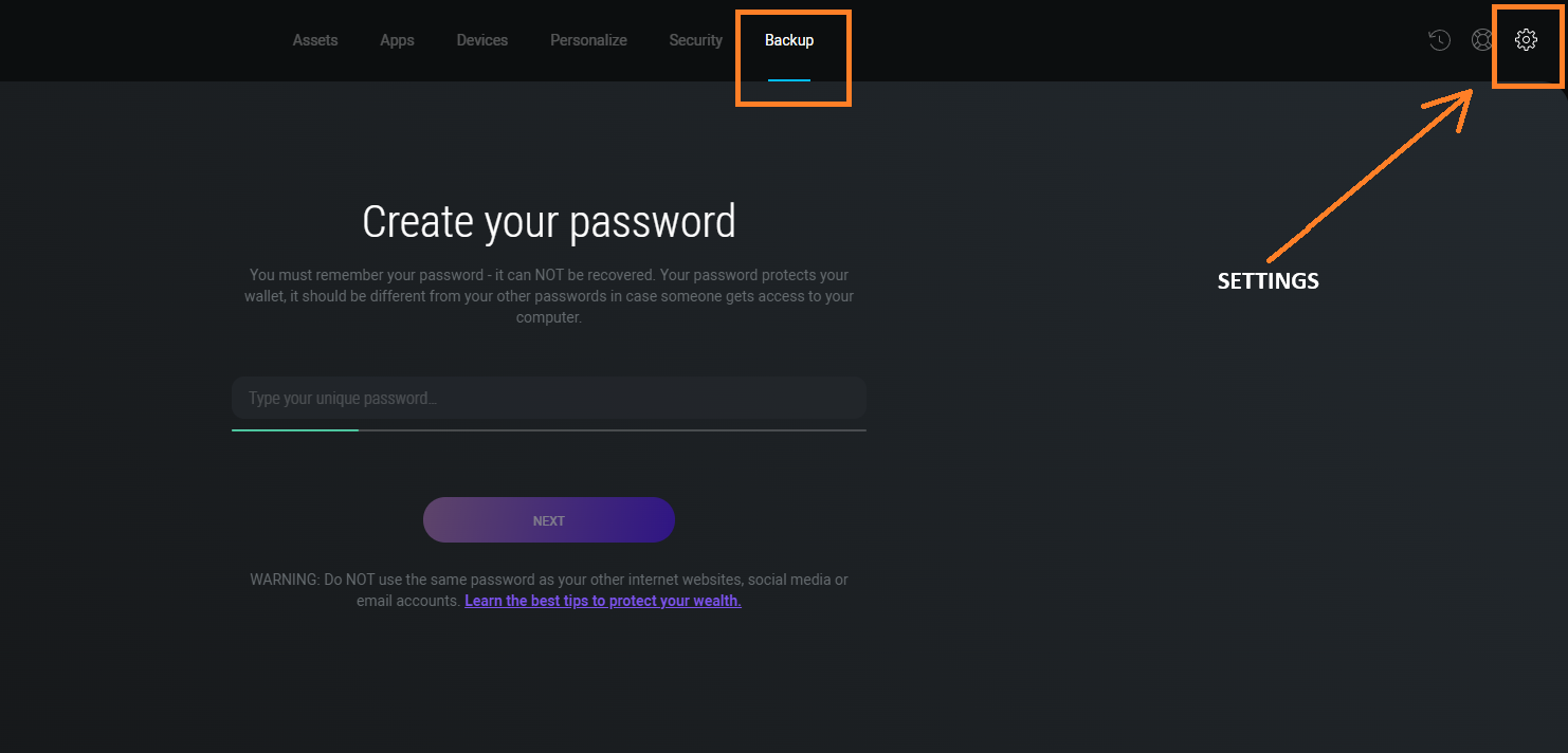 set up your exodus wallet