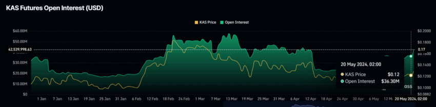 Kaspa Open Interest. 