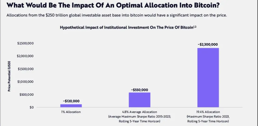 Impact of Optimal Allocation Into Bitcoin