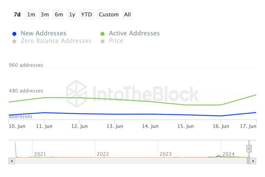 Injective Daily Active Addresses