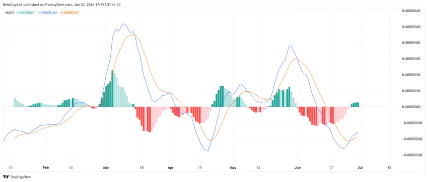 BONK MACD.