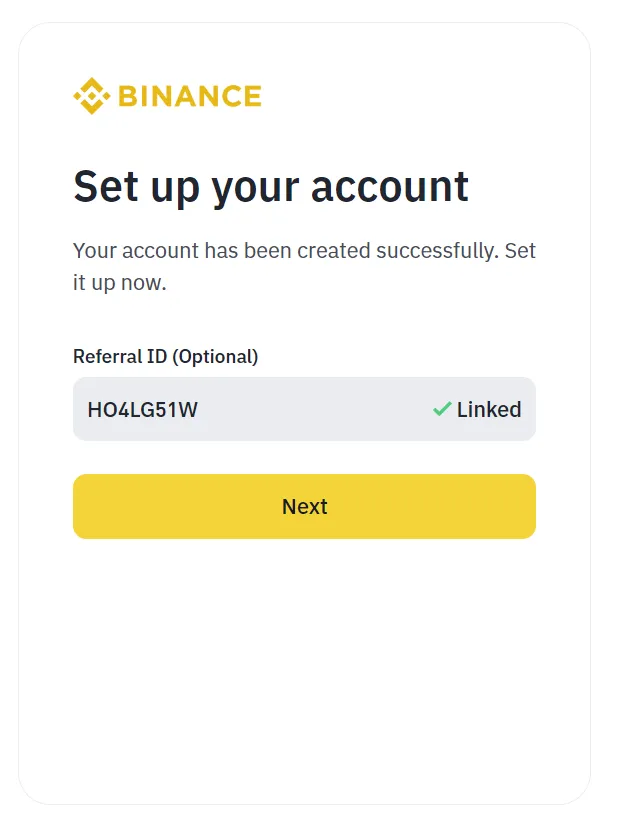 set up your account