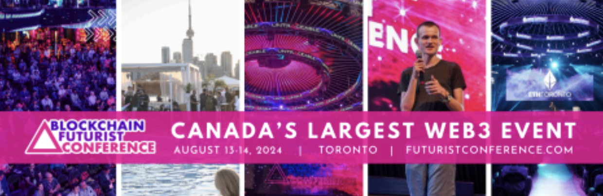 Conferenza futurista sulla Blockchain il 13-14 agosto 2024 per mostrare il futuro di Bitcoin, Web3 e criptovaluta a Toronto, in Canada 