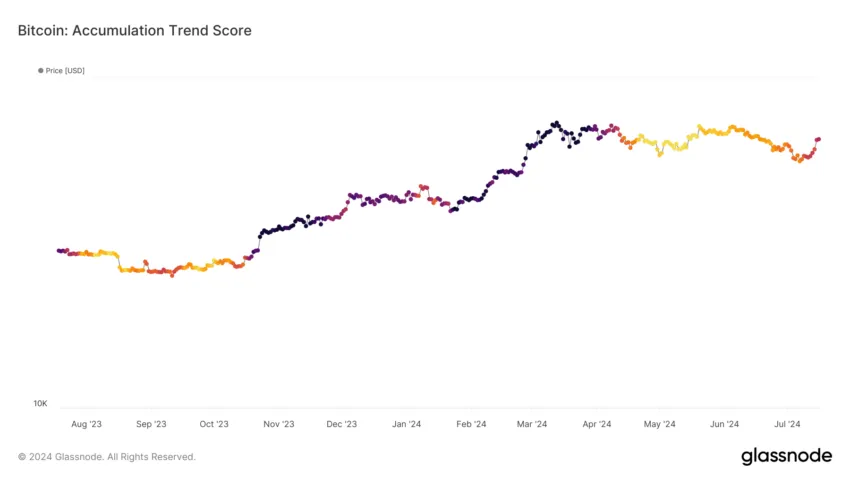 Bitcoin rising accumulation